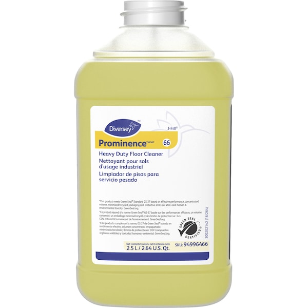 Diversey Cleaner, Hvy-Dty, Pro, No-Rinse, Citrus, 2.5L, YW, DVO94996466 - main